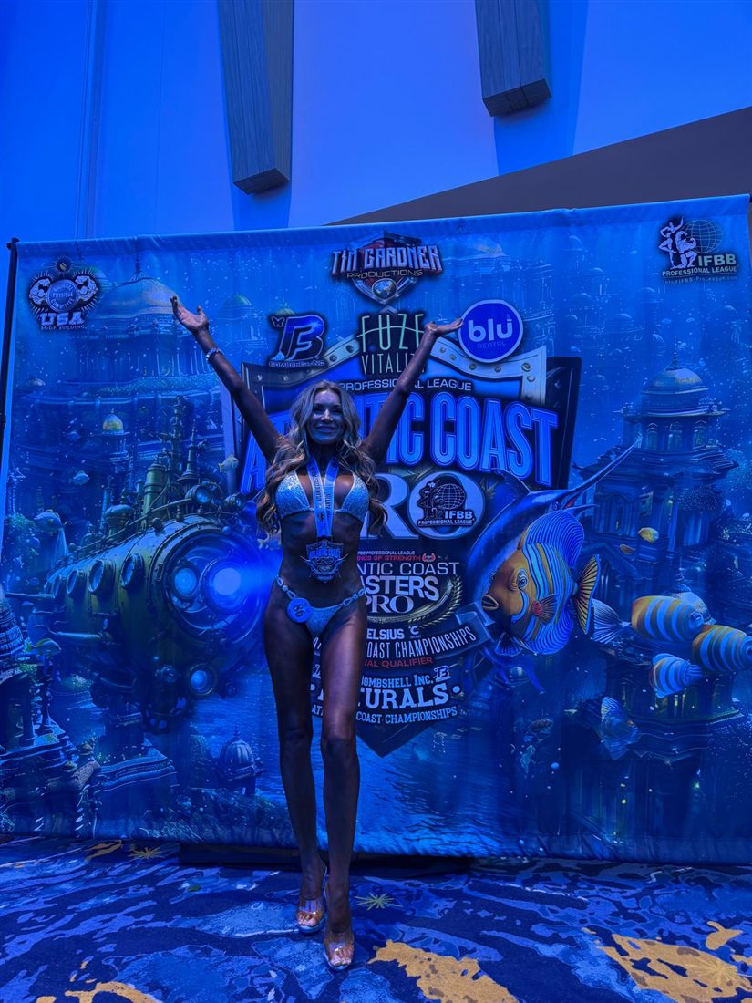 Anna Demarie at a fitness competition